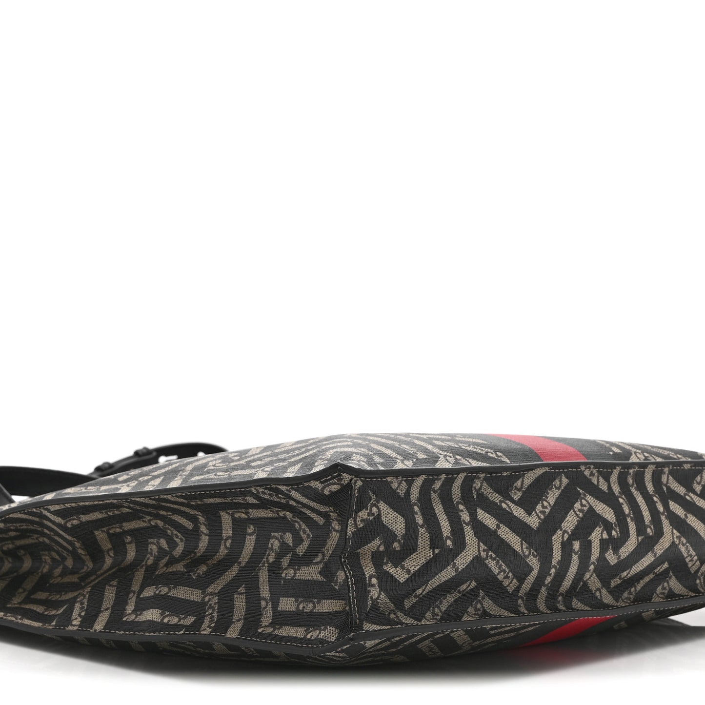 GG Supreme Monogram Caleido Web Vertical Tote Black