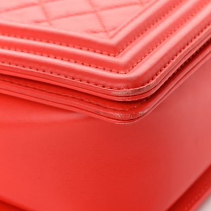 Chanel Calfskin Quilted New Medium Boy Flap Red 11 of 13