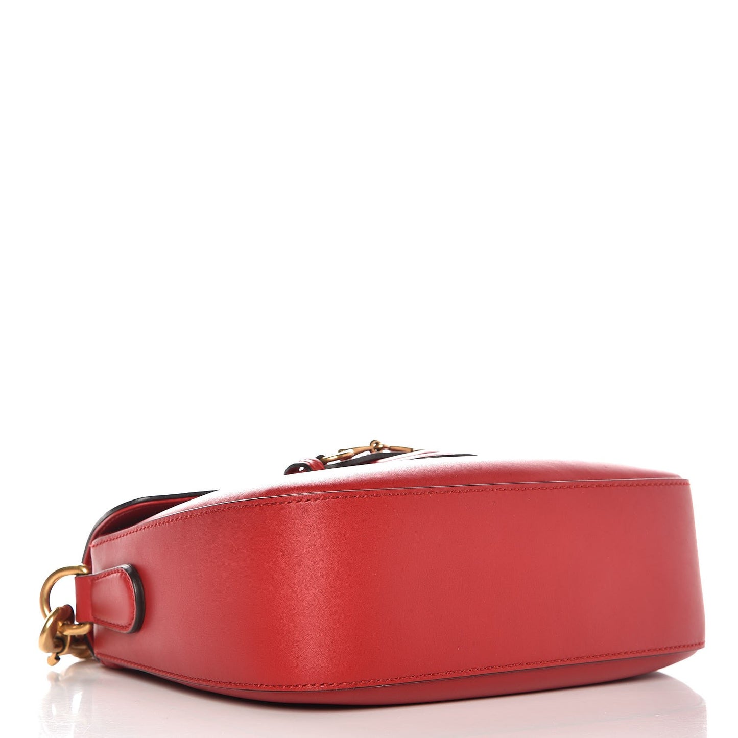 Ruinart Calfskin Medium Lady Web Shoulder Bag Hibiscus Red