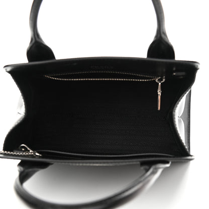 Prada Saffiano Calfskin Top Handle Tote Black 6 of 12