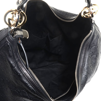 Gucci Guccissima GG Large Twins Hobo Black 5 of 7