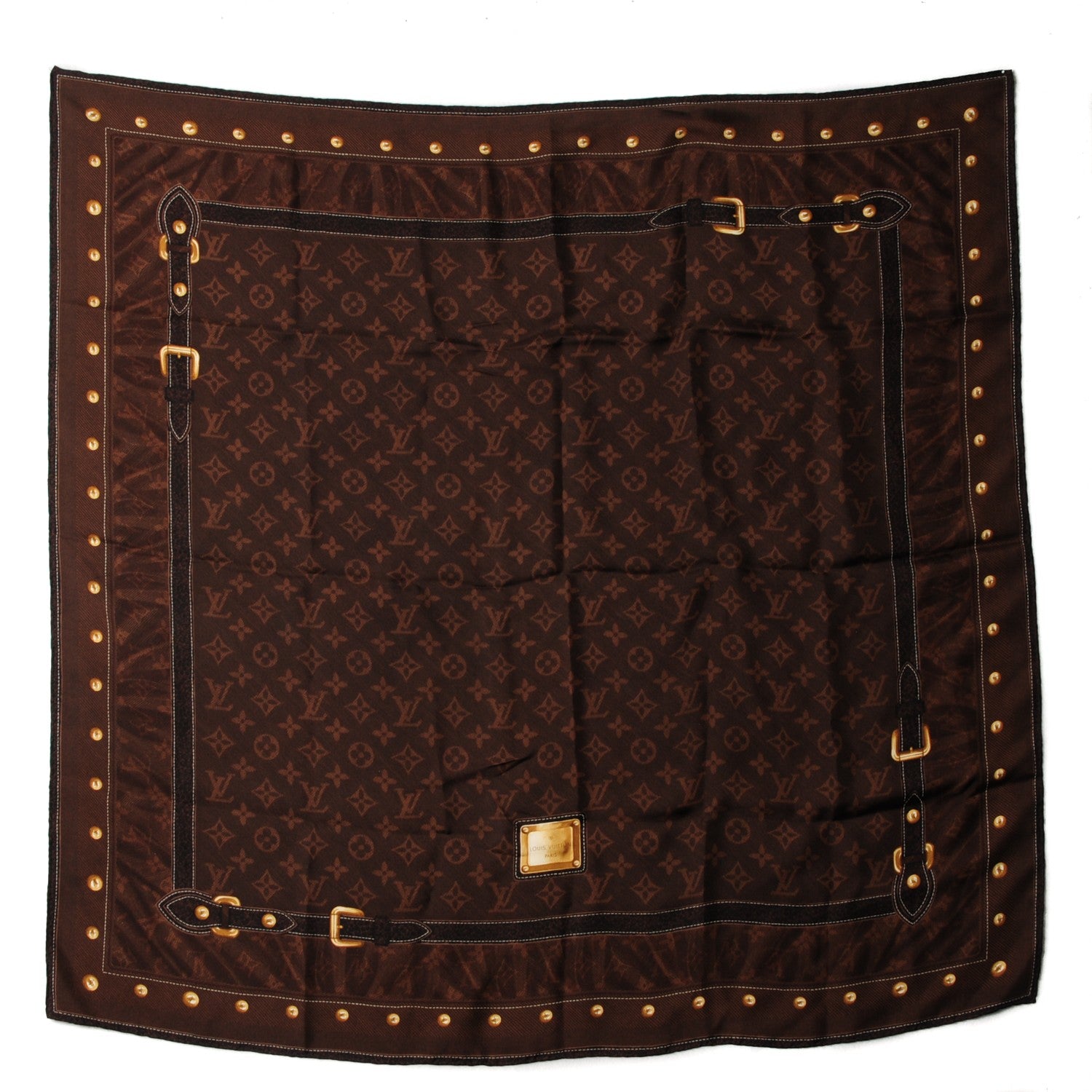 Louis Vuitton Silk Monogram New Denim Bandana Scarf Ebene 2 of 6
