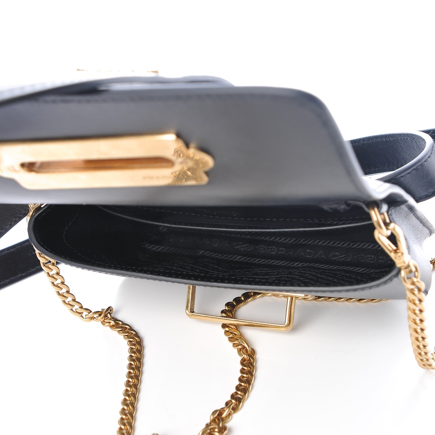 Prada City Calf Cahier Belt Bag Nero Black 6 of 7