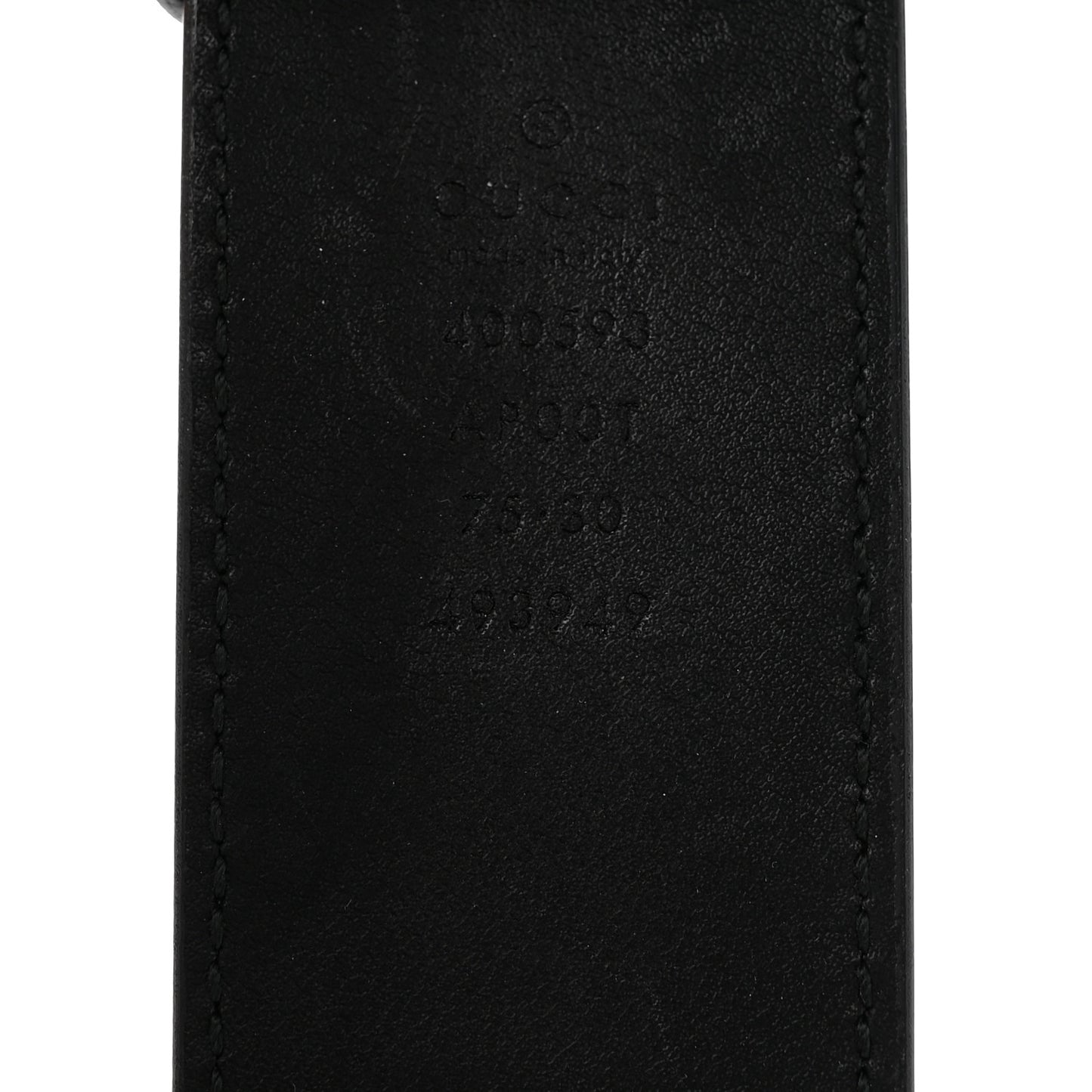 Calfskin Double G 40mm Belt 75 30 Black