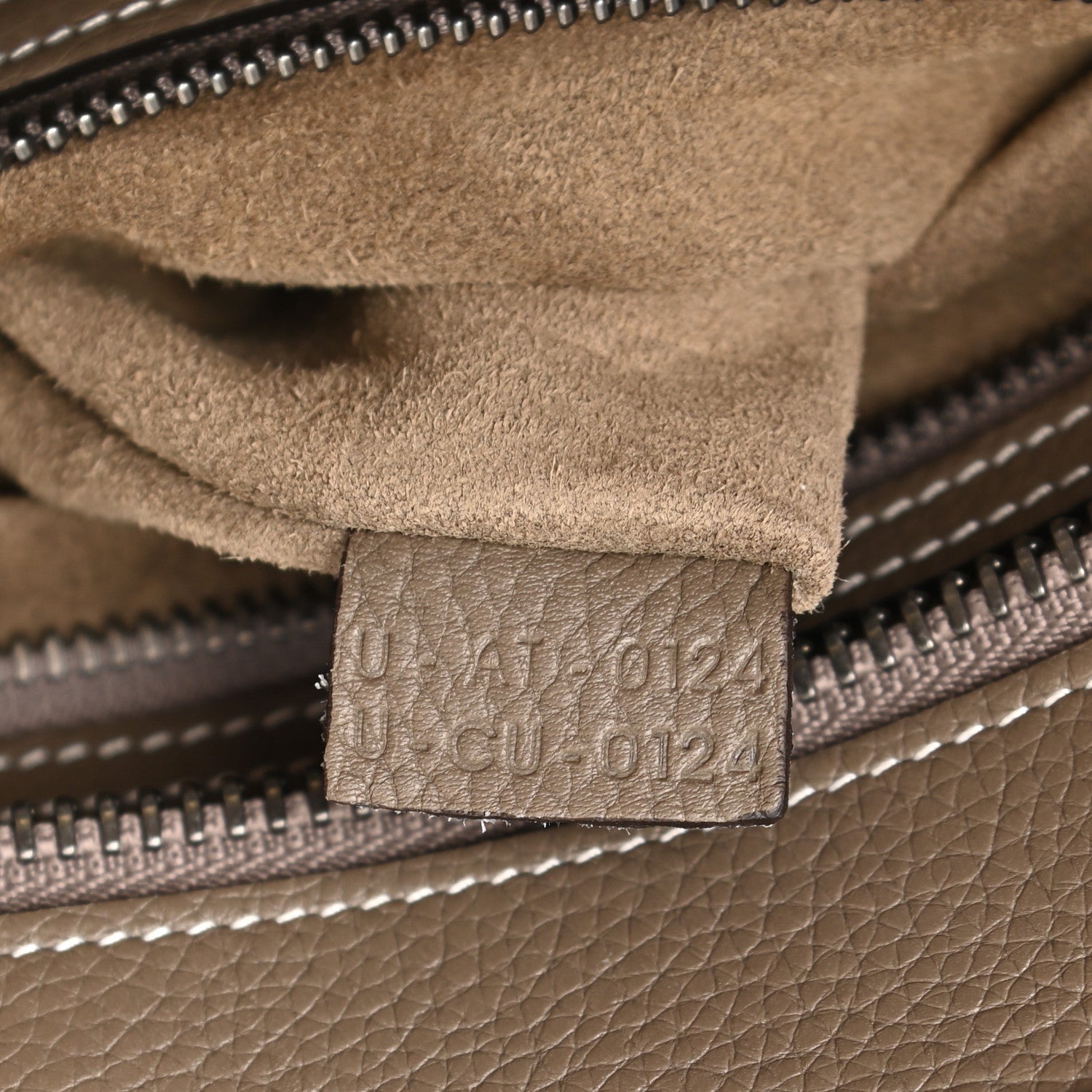 Celine Drummed Calfskin Micro Luggage Souris 8 of 12