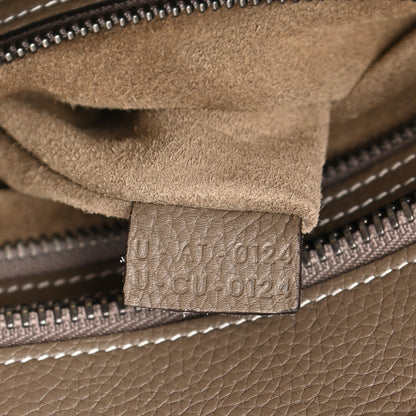 Celine Drummed Calfskin Micro Luggage Souris 8 of 12