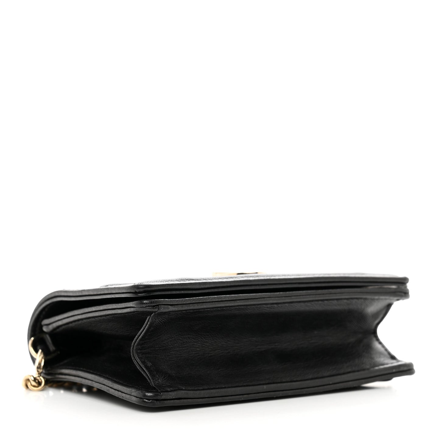 Lambskin Baby Diorama Flap Bag Black