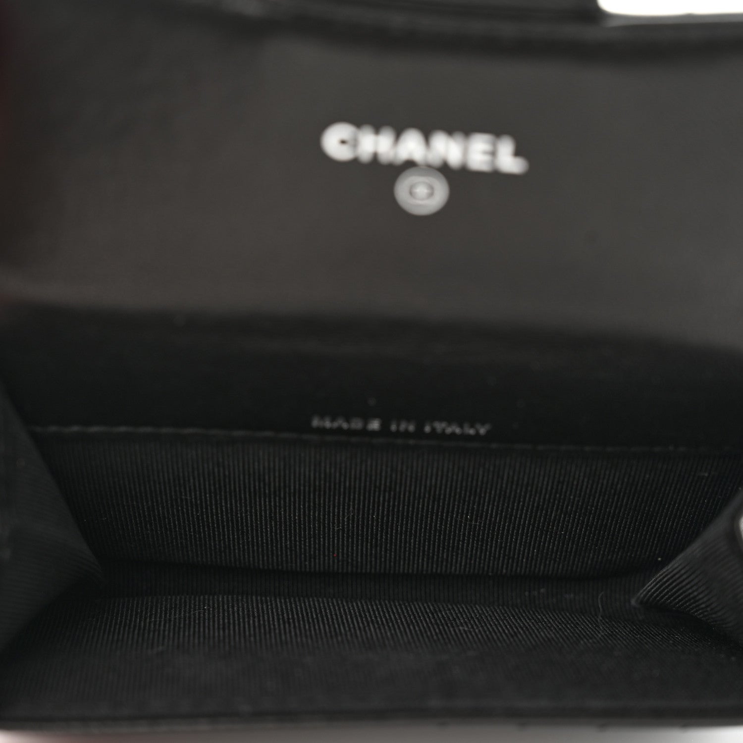 Chanel Aged Calfskin Chevron Quilted Reissue Flap Card Holder So Black 5 of 9