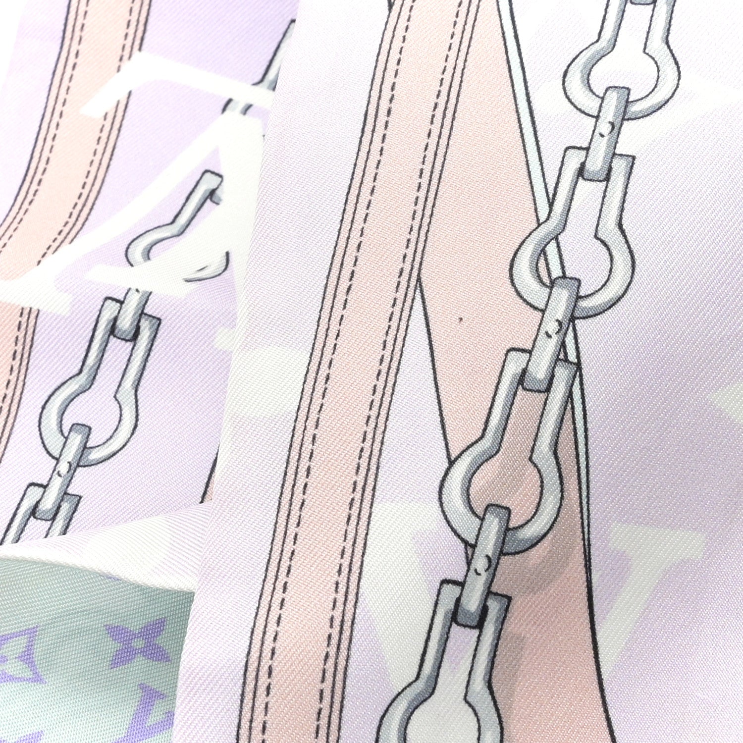 Louis Vuitton Silk Monogram All That Straps Bandeau Mauve 4 of 4
