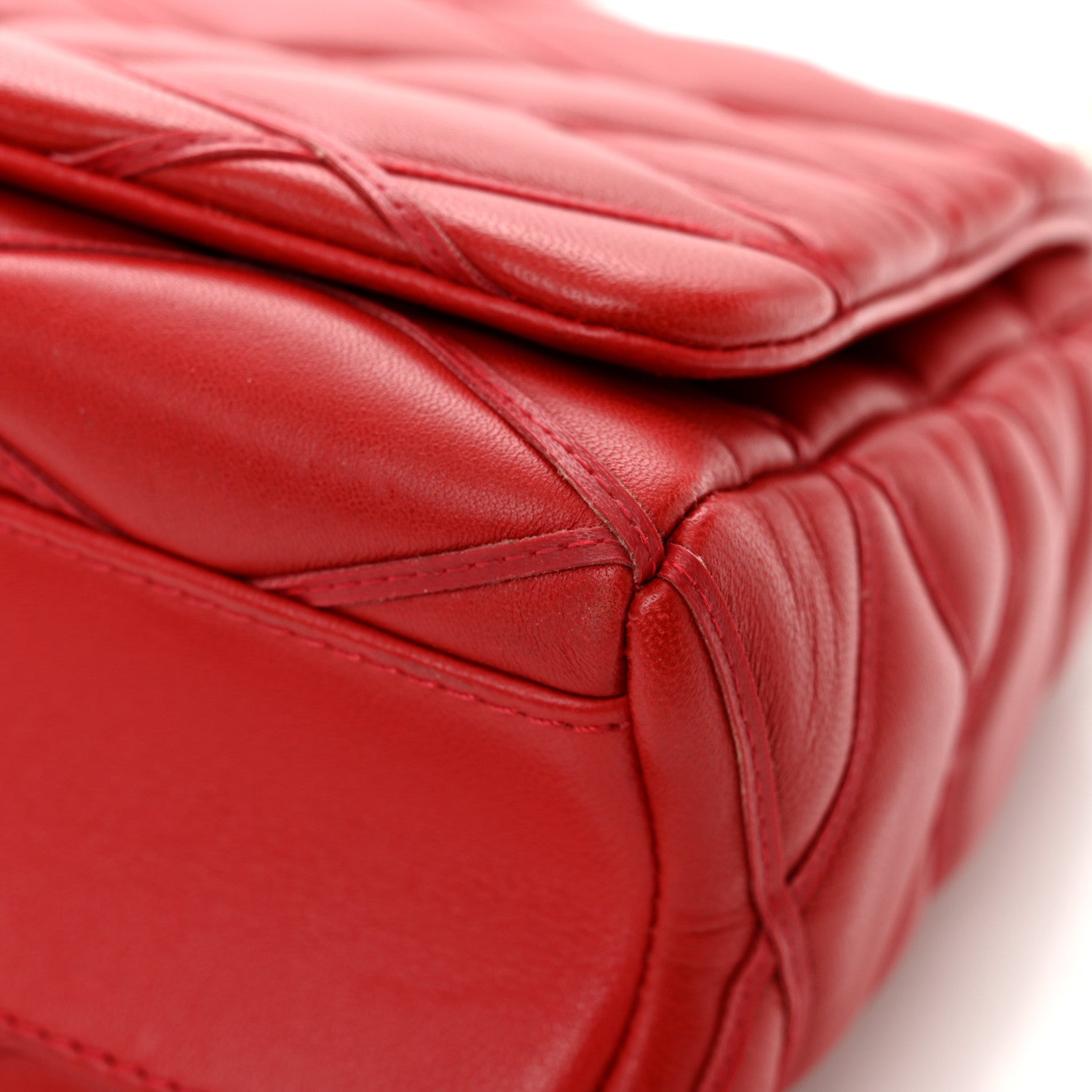 Louis Vuitton Lambskin Malletage GO-14 MM Rouge 12 of 14