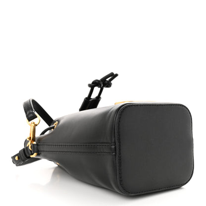 Valentino Garavani Nappa Mini VLogo Signature Bucket Bag Black 4 of 9