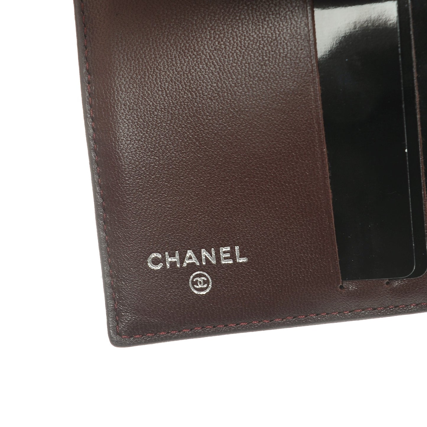 Lambskin Quilted Compact French Flap Wallet Black
