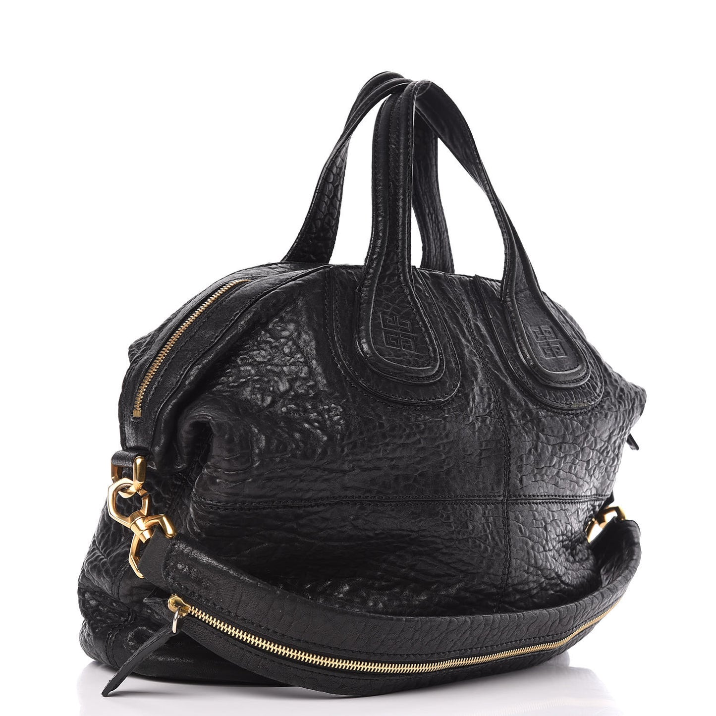 Pebbled Sheepskin Medium Nightingale Black