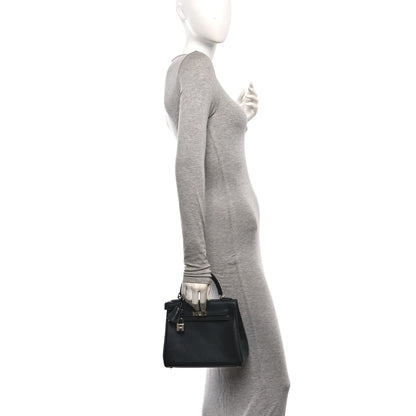 Hermes Cheri Calfskin Kelly Retourne 25 Black 2 of 11