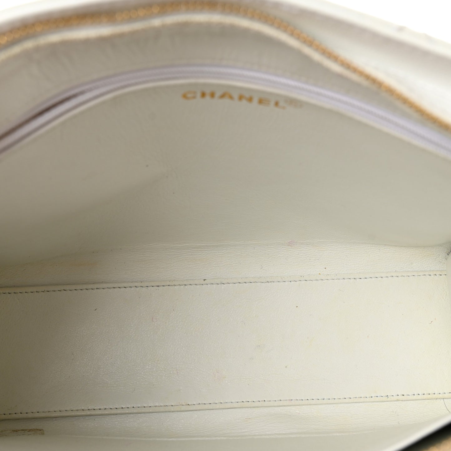 Caviar Quilted Shoulder Bag White
