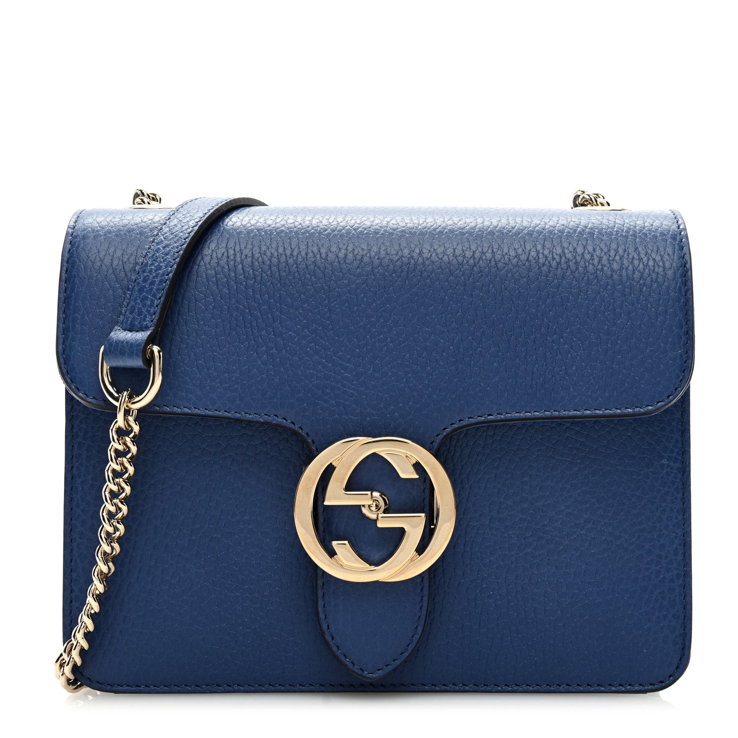 Gucci Dollar Calfskin Small Interlocking G Shoulder Bag Caspian 1 of 10