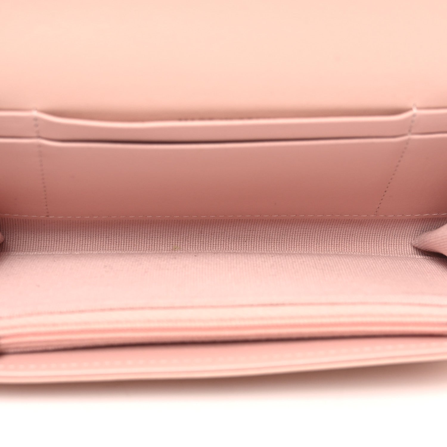 Chanel Calfskin Quilted Crystal CC Star Flap Wallet Light Pink 4 of 8