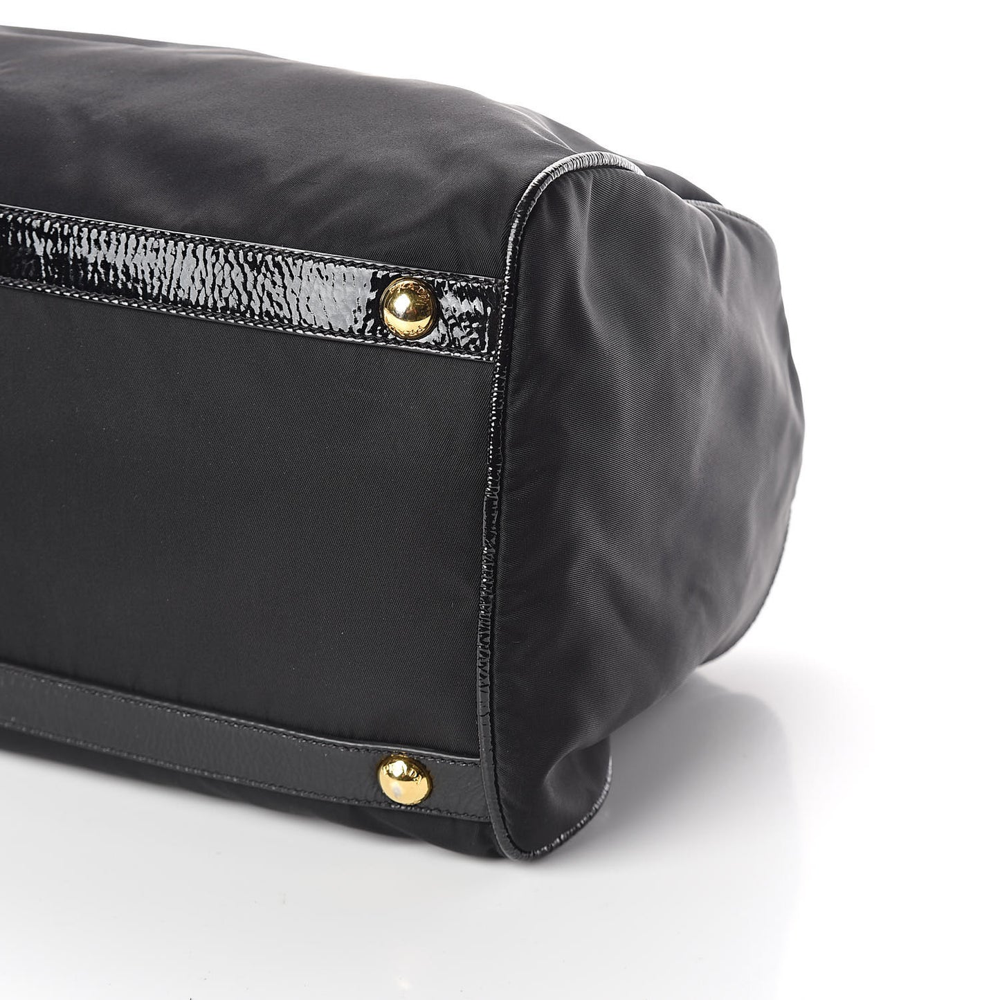 Tessuto Nylon Vernice Bauletto Black
