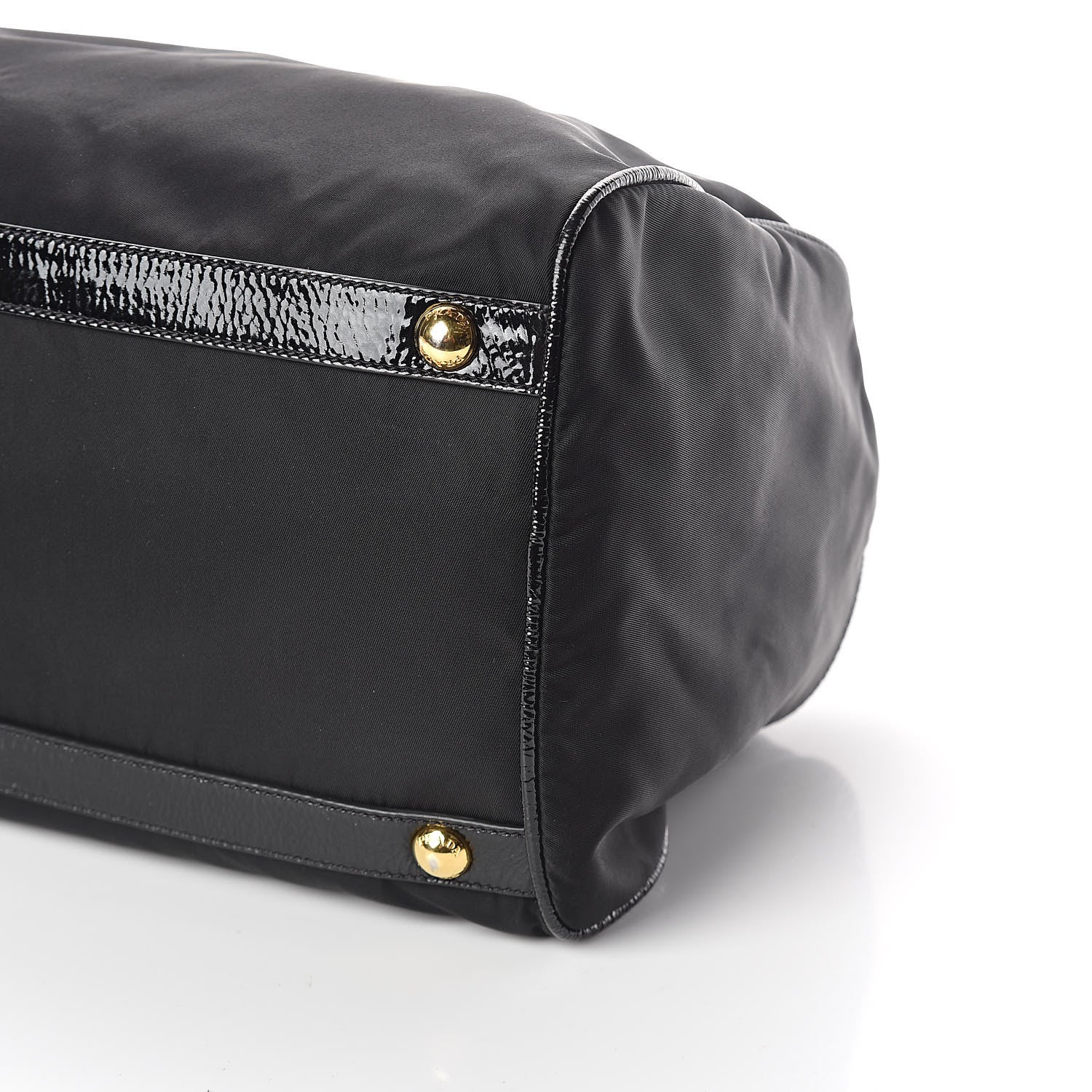 Prada Tessuto Nylon Vernice Bauletto Black 8 of 8