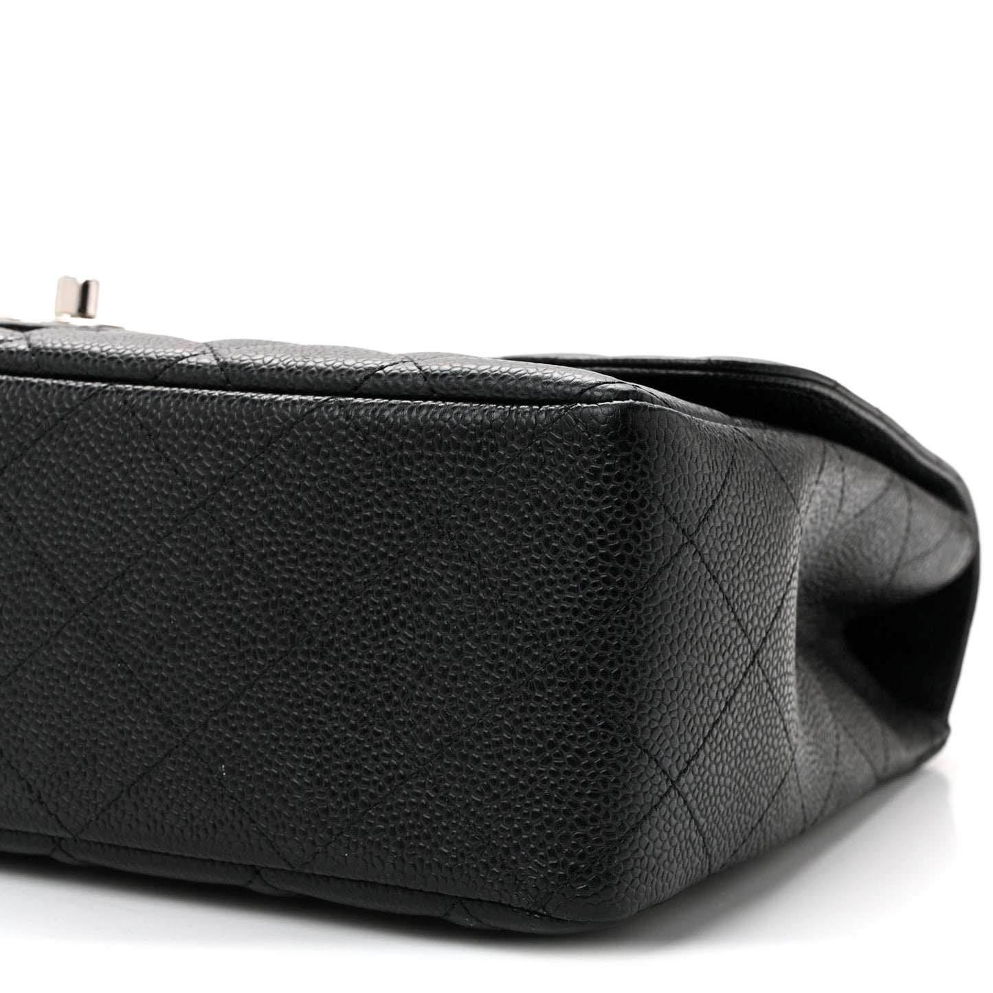 Caviar Quilted Jumbo Single Flap Black