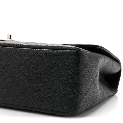 Chanel Caviar Quilted Jumbo Single Flap Black 10 of 10