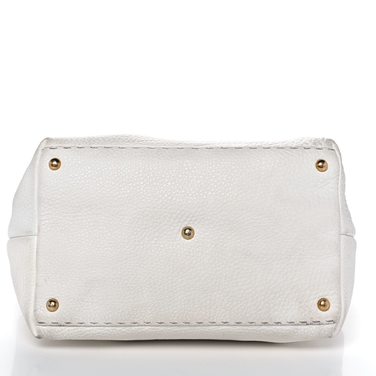 Fendi Cuoio Romano Selleria Tote White 15 of 15