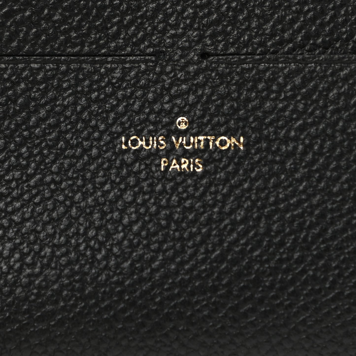 Calfskin Felicie Chain Wallet Card Holder Insert Black