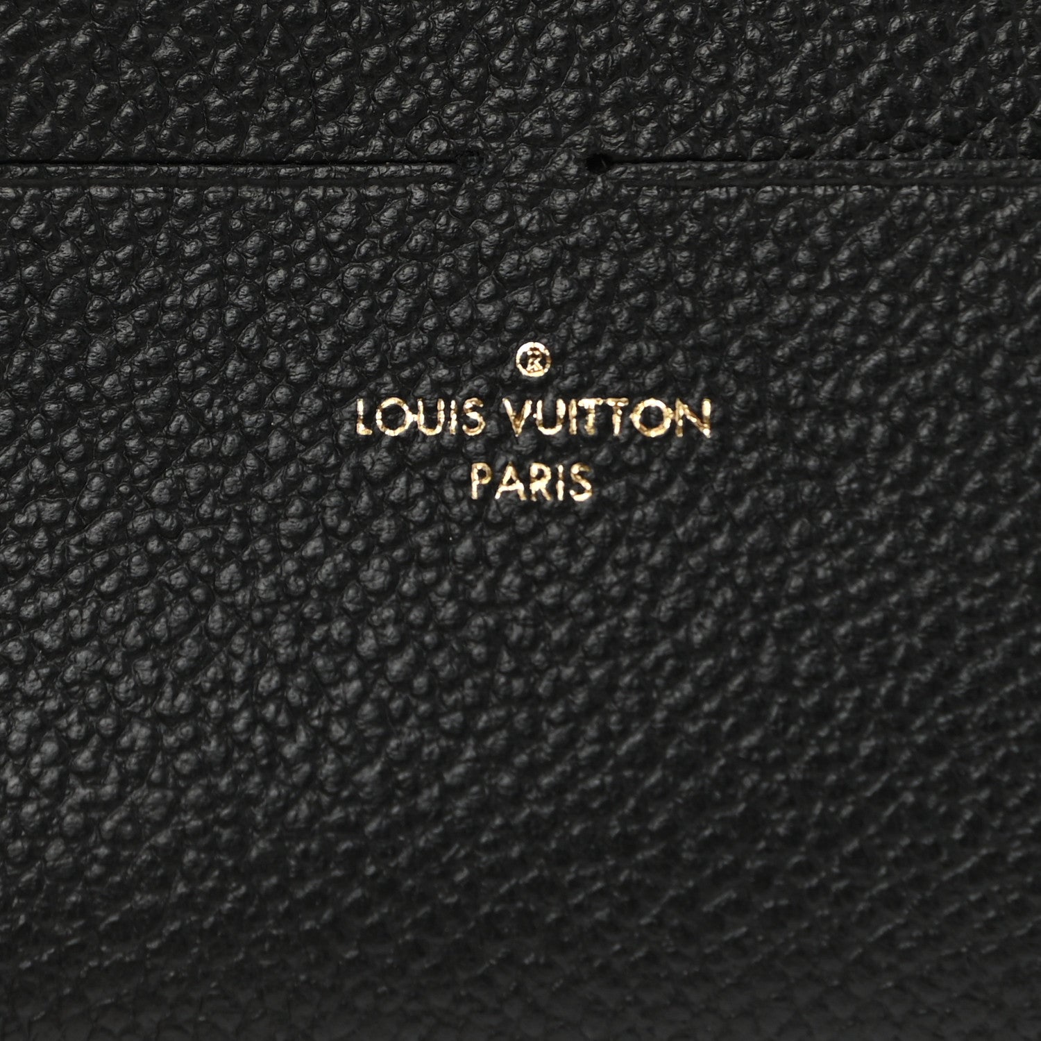 Louis Vuitton Calfskin Felicie Chain Wallet Card Holder Insert Black 6 of 6