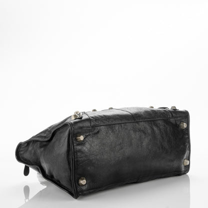 Balenciaga Agneau Giant 21 Silver Hardware Work Black 4 of 7