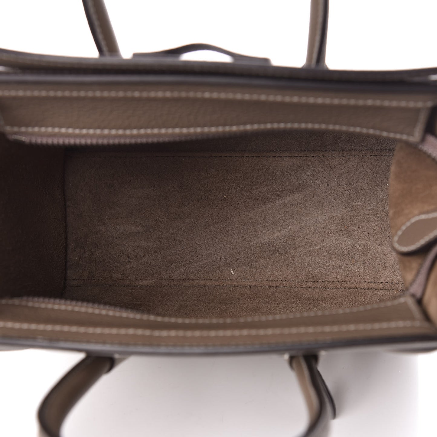Drummed Calfskin Nano Luggage Souris