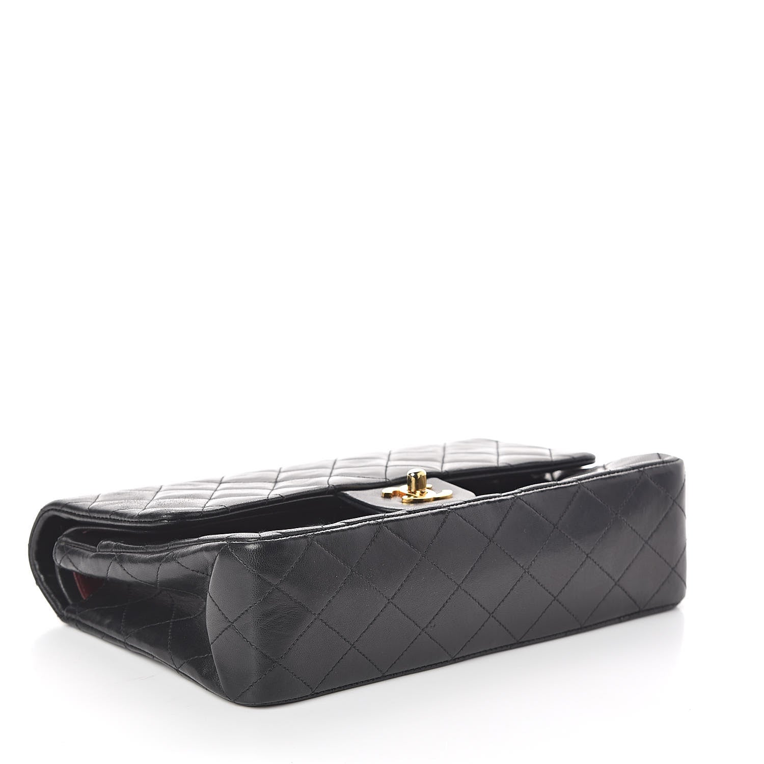 Chanel Lambskin Quilted Medium Double Flap Black 4 of 10