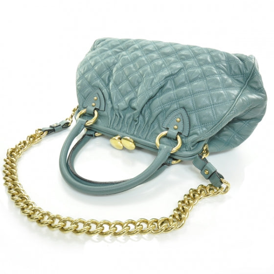 Quilted Leather Stam Topaz