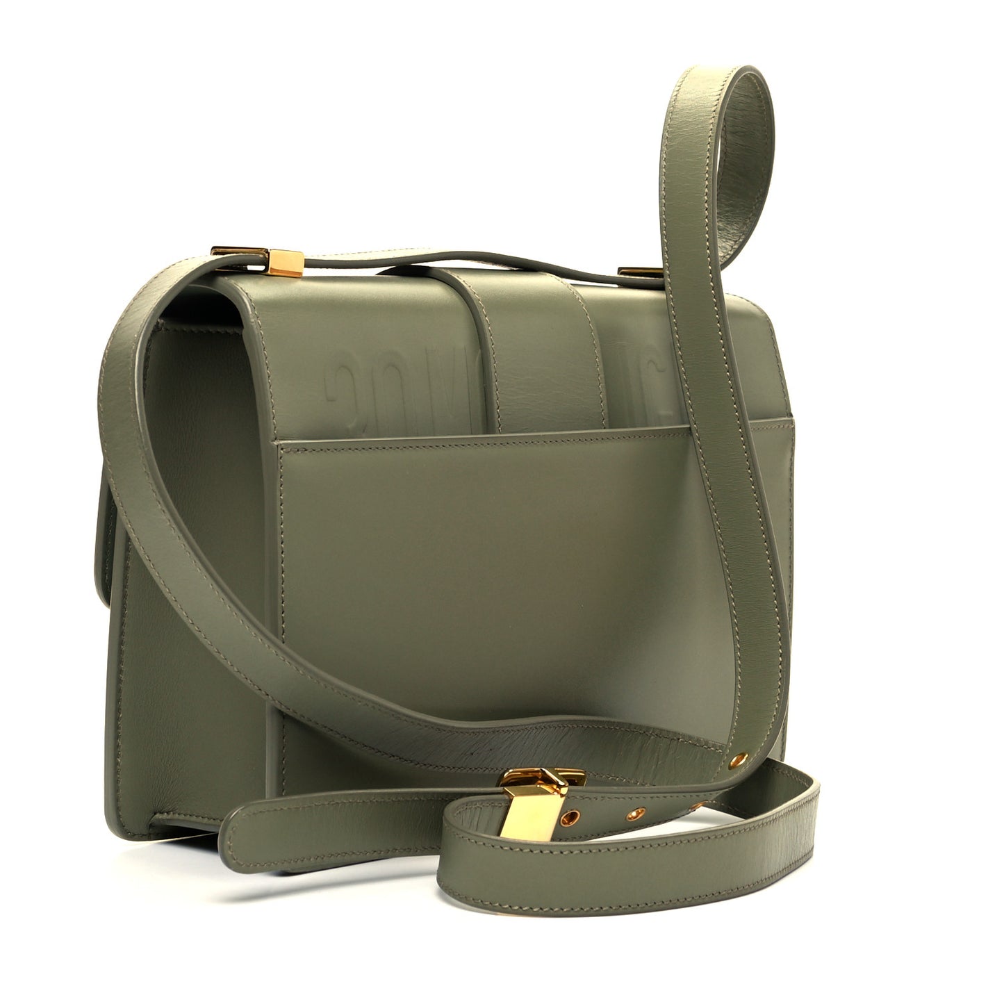 Smooth Calfskin 30 Montaigne Flap Bag Mint Green