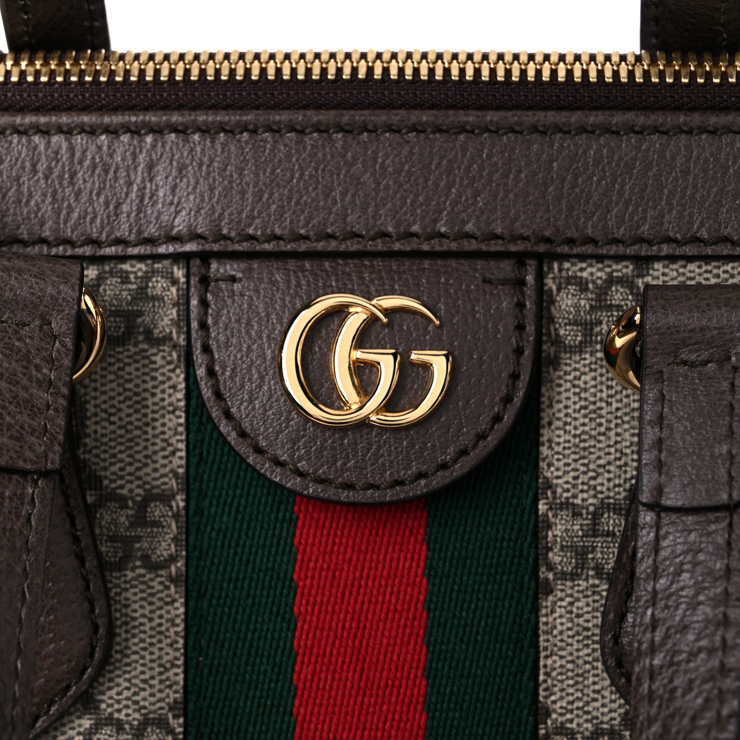 Gucci GG Supreme Monogram Web Medium Ophidia Tote Bag Brown 11 of 11