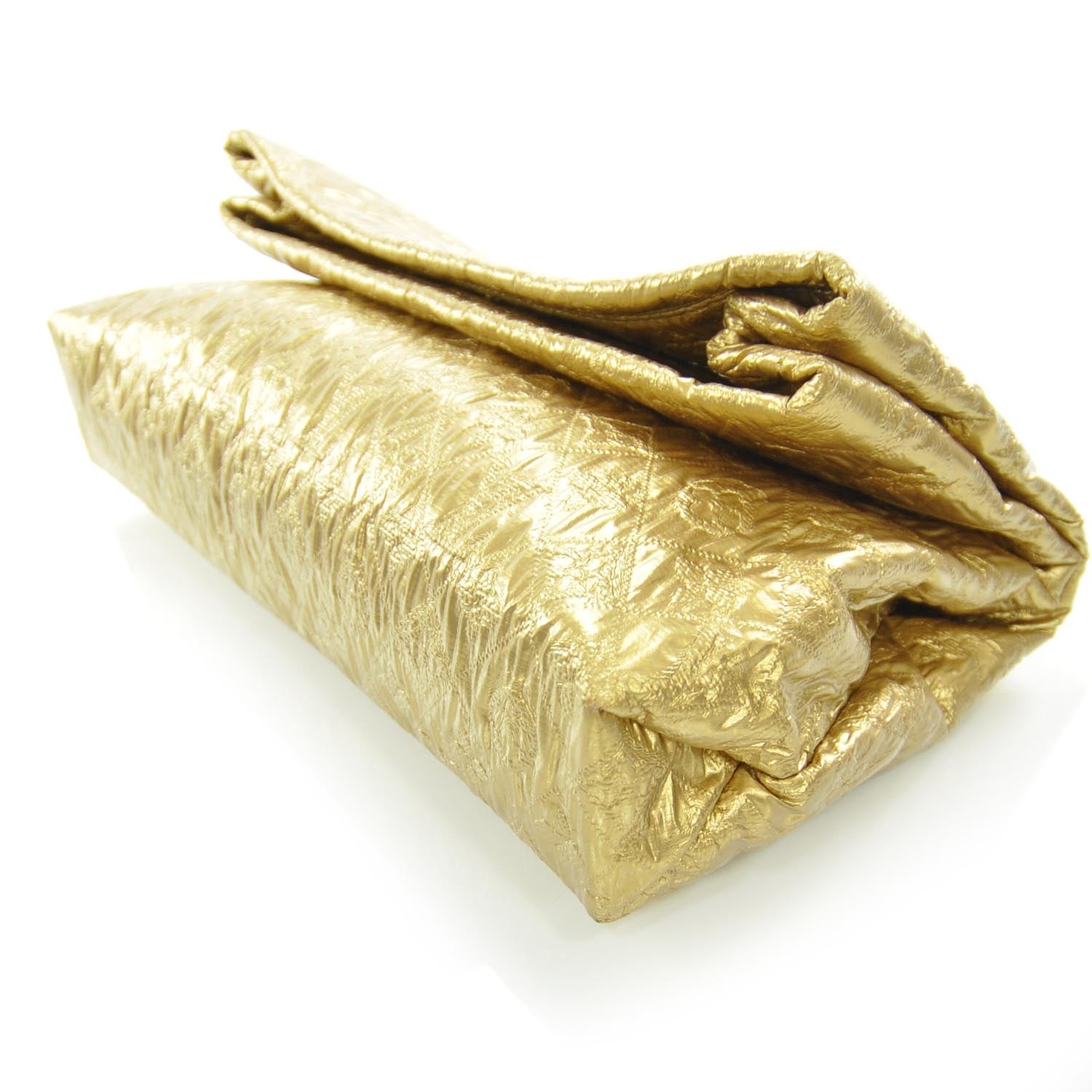 Louis Vuitton Jacquard Quilted Monogram Limelight Clutch GM Gold 5 of 8