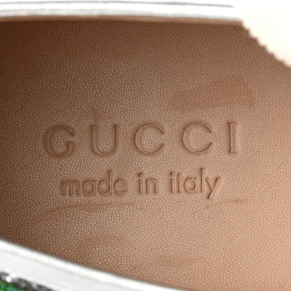 Gucci Glitter Fabric Web Mens Falacer Sneakers 7 Silver 8 of 9
