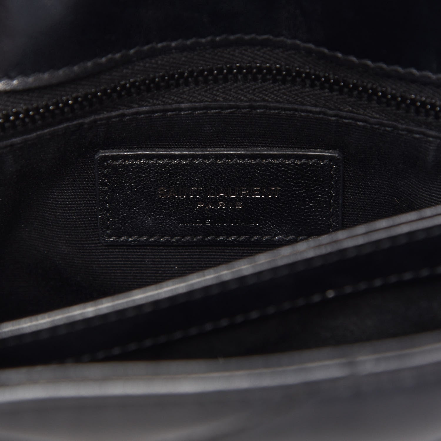 Saint Laurent Calfskin Y Quilted Monogram Toy Loulou Crossbody Bag Black 8 of 10