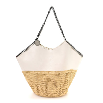 Stella McCartney Raffia Falabella Large Tote White 1 of 8