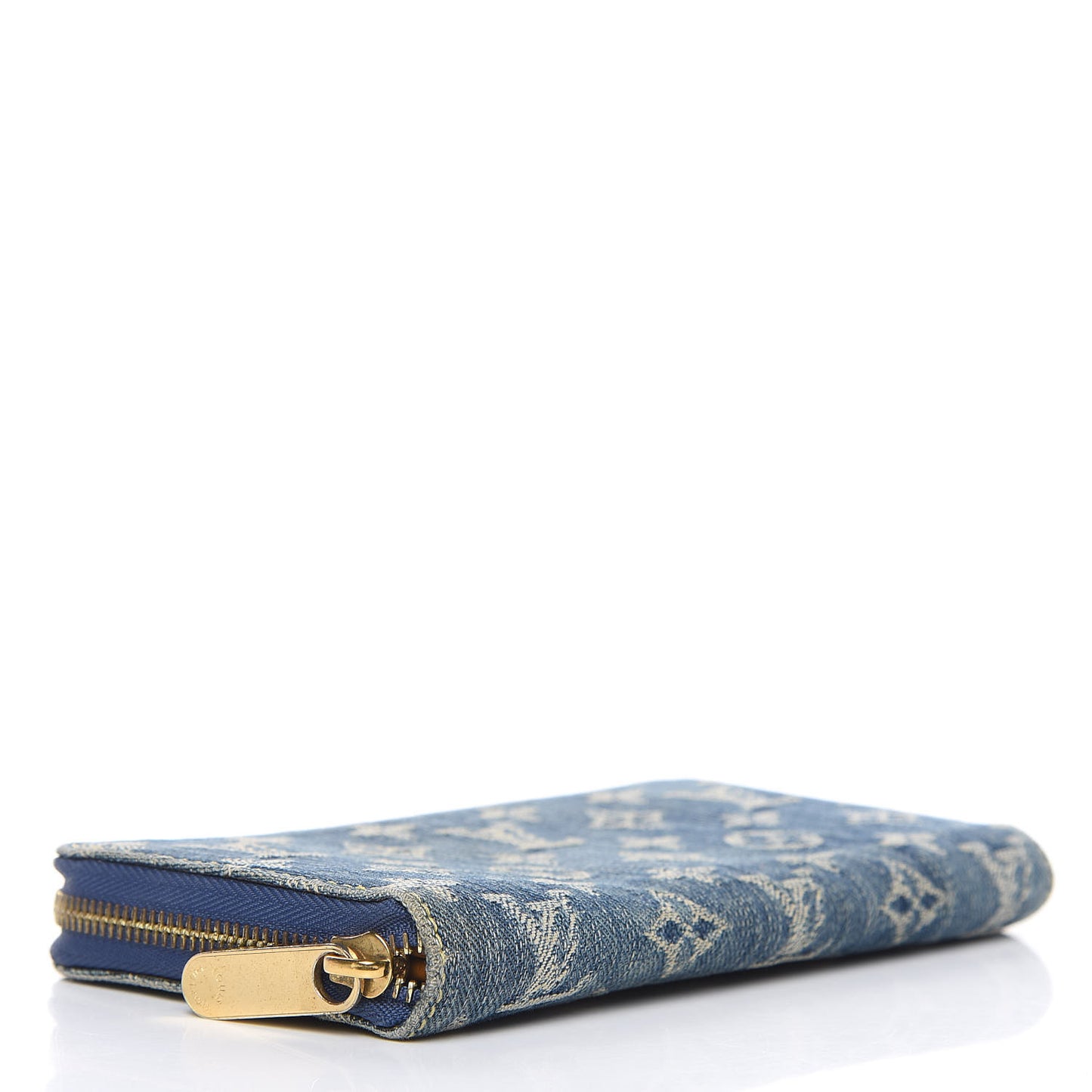 Monogram Denim Zippy Wallet Blue