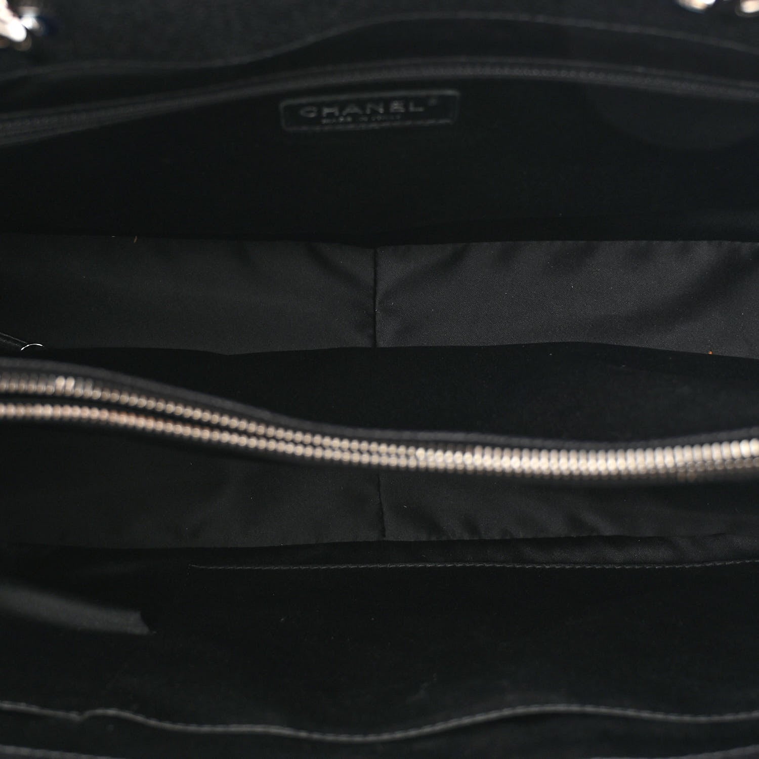 Chanel Caviar Quilted XL Grand Shopping Tote GST Black 5 of 12