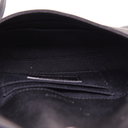 Saint Laurent Grain De Poudre Monogram Toy West Hollywood Fold-Over Bag Black 5 of 12
