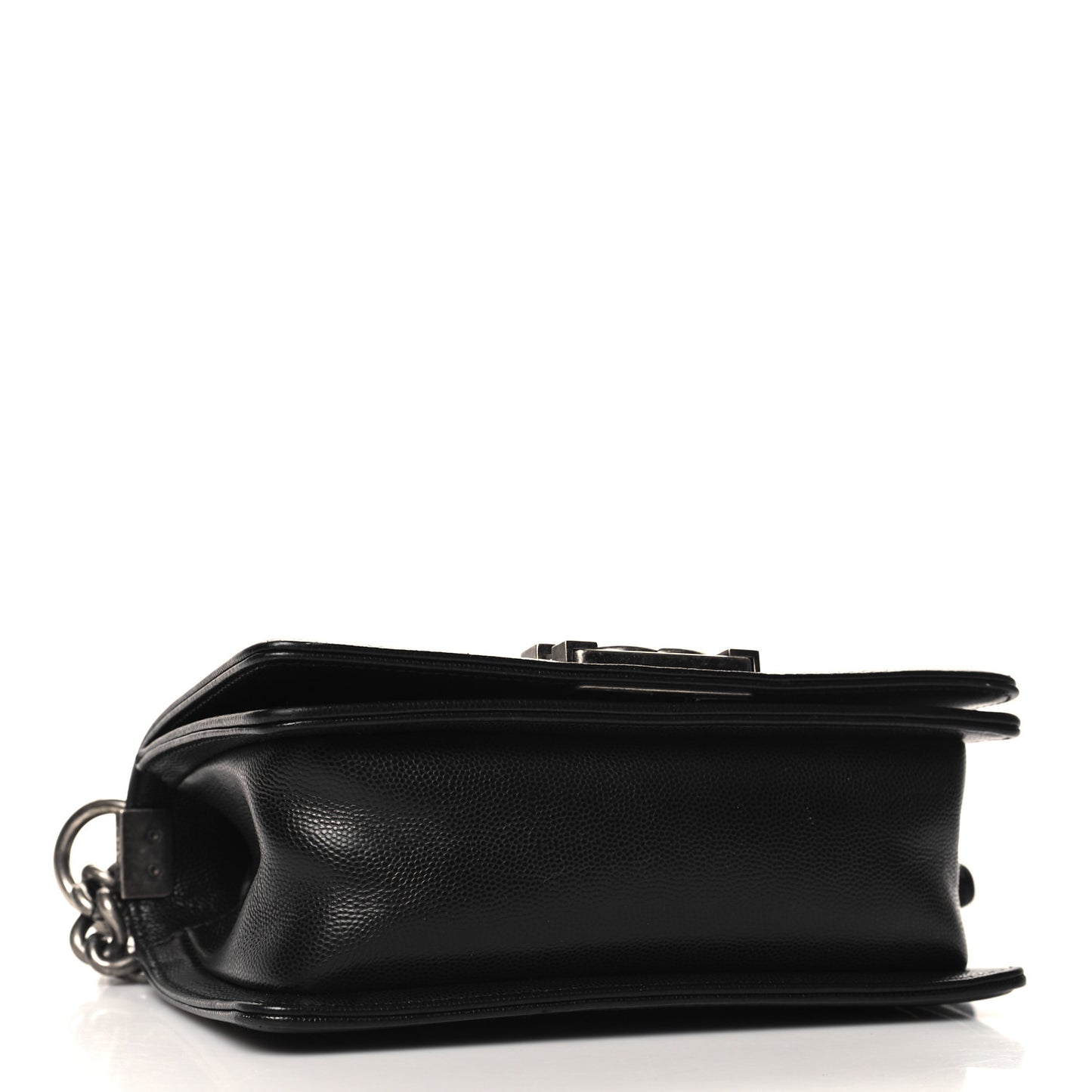 Caviar Quilted Small Boy Flap Black