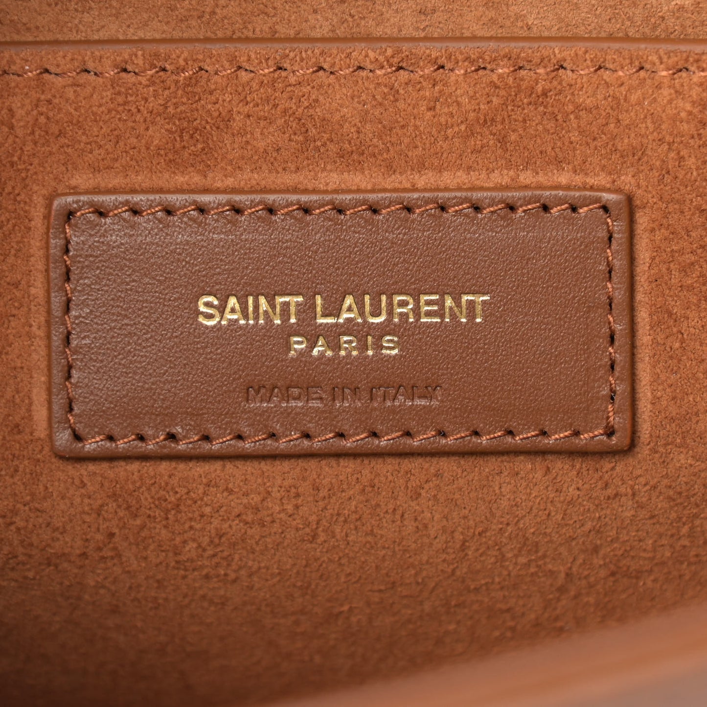 Calfskin Small Classic Monogram Kate Tassel Satchel Fauve