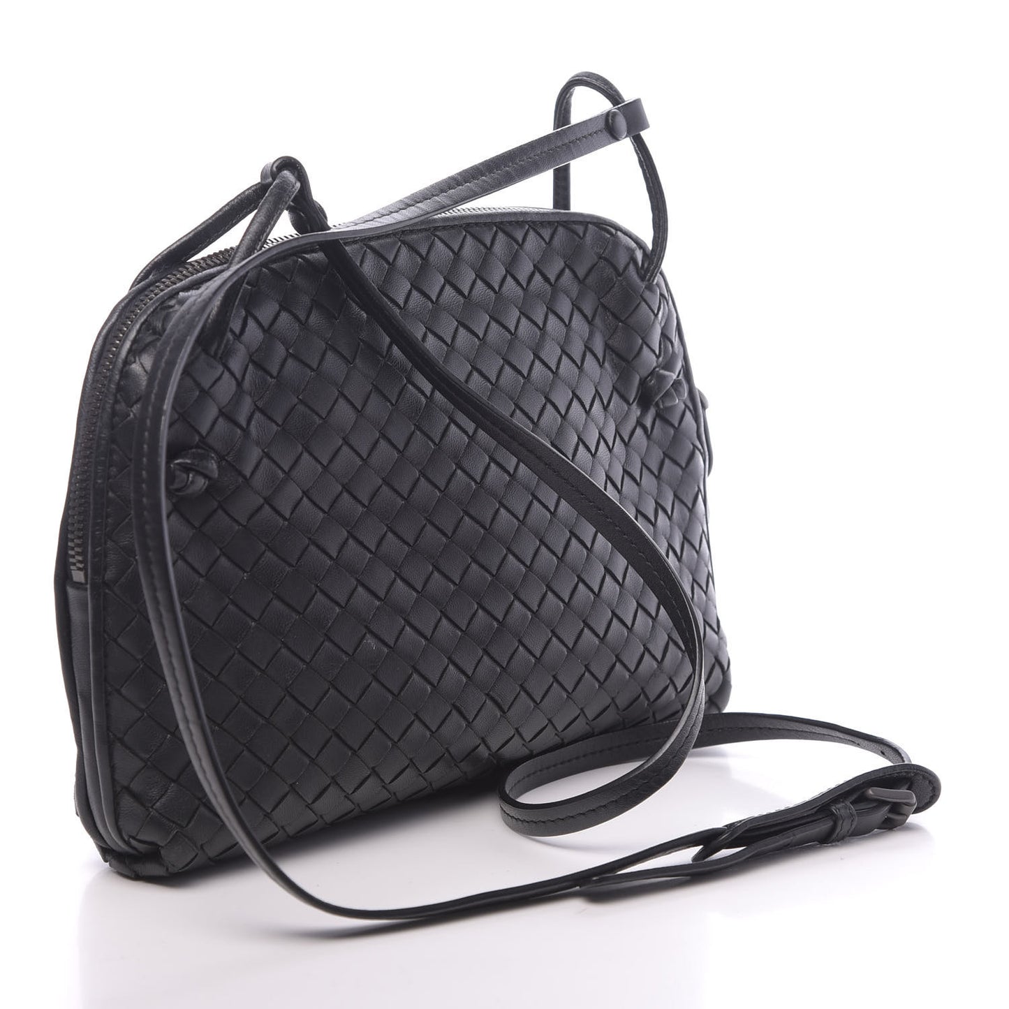 Nappa Intrecciato Nodini Bag Black
