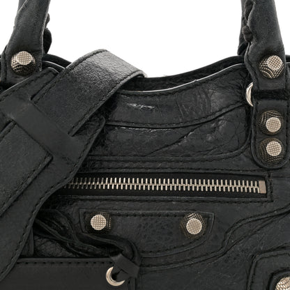 Balenciaga Agneau Giant 12 Silver Hardware Mini City Black 9 of 18
