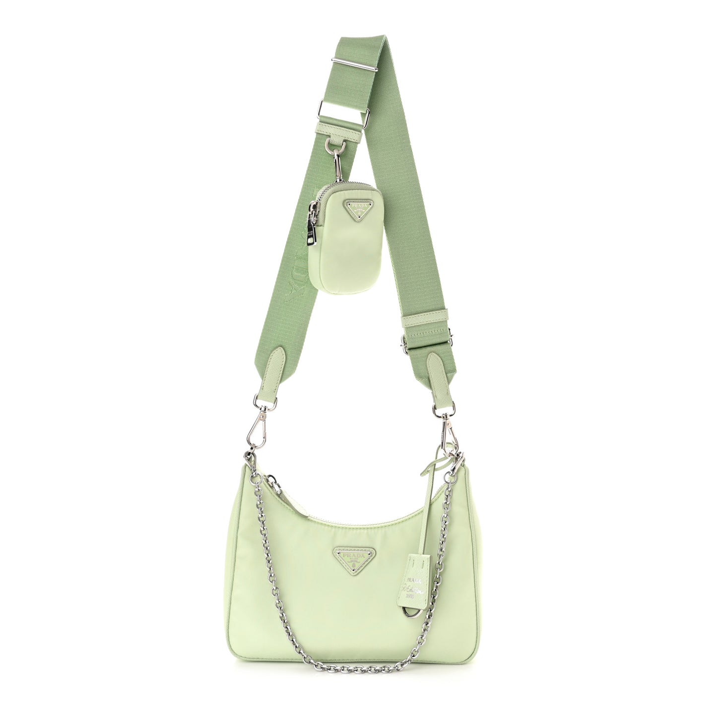 Saffiano Lux Re-Edition 2005 Shoulder Bag Acqua