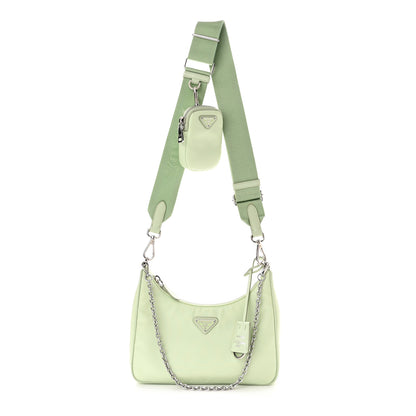 Prada Saffiano Lux Re-Edition 2005 Shoulder Bag Acqua 1 of 12