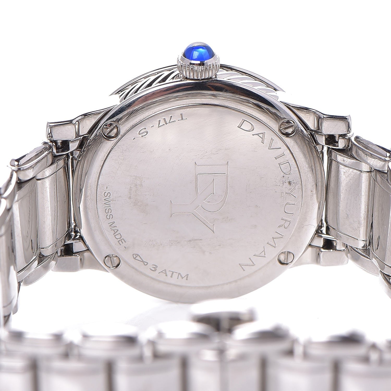David Yurman Stainless Steel Diamond Mother of Pearl 30mm Classic Quartz Watch 5 of 7