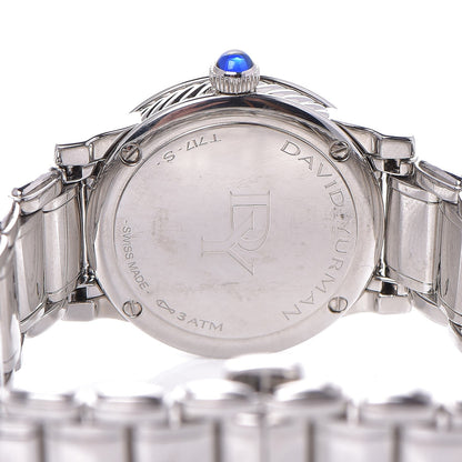 David Yurman Stainless Steel Diamond Mother of Pearl 30mm Classic Quartz Watch 5 of 7