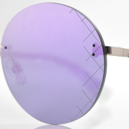 Chanel Mirrored Round Sunglasses 4216 Purple 8 of 9